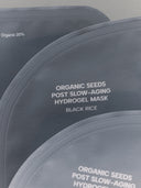 갤러리 뷰에서 이미지 Organic Seeds Post Slow-Aging Hydrogel Mask Black Rice 로드