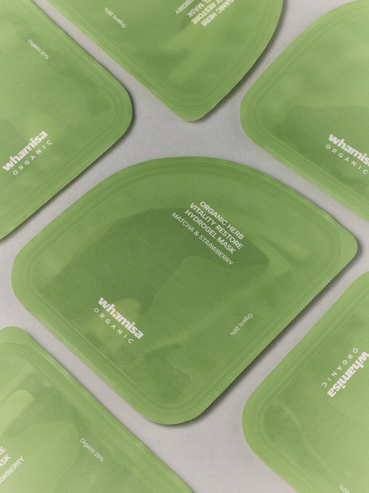 Organic Herb Vitality Restore Hydrogel Mask Matcha & Strawberry